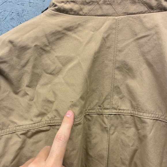 LL Bean Hooded Twill Utility Field Jacket Men's XXL Tall Beige Outdoor - Picture 11 of 12
